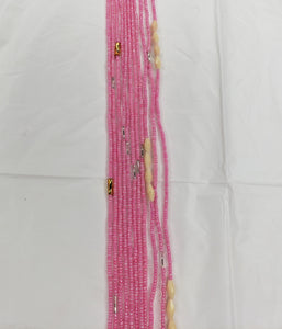 Gold or Silver & Pink Waist Beads