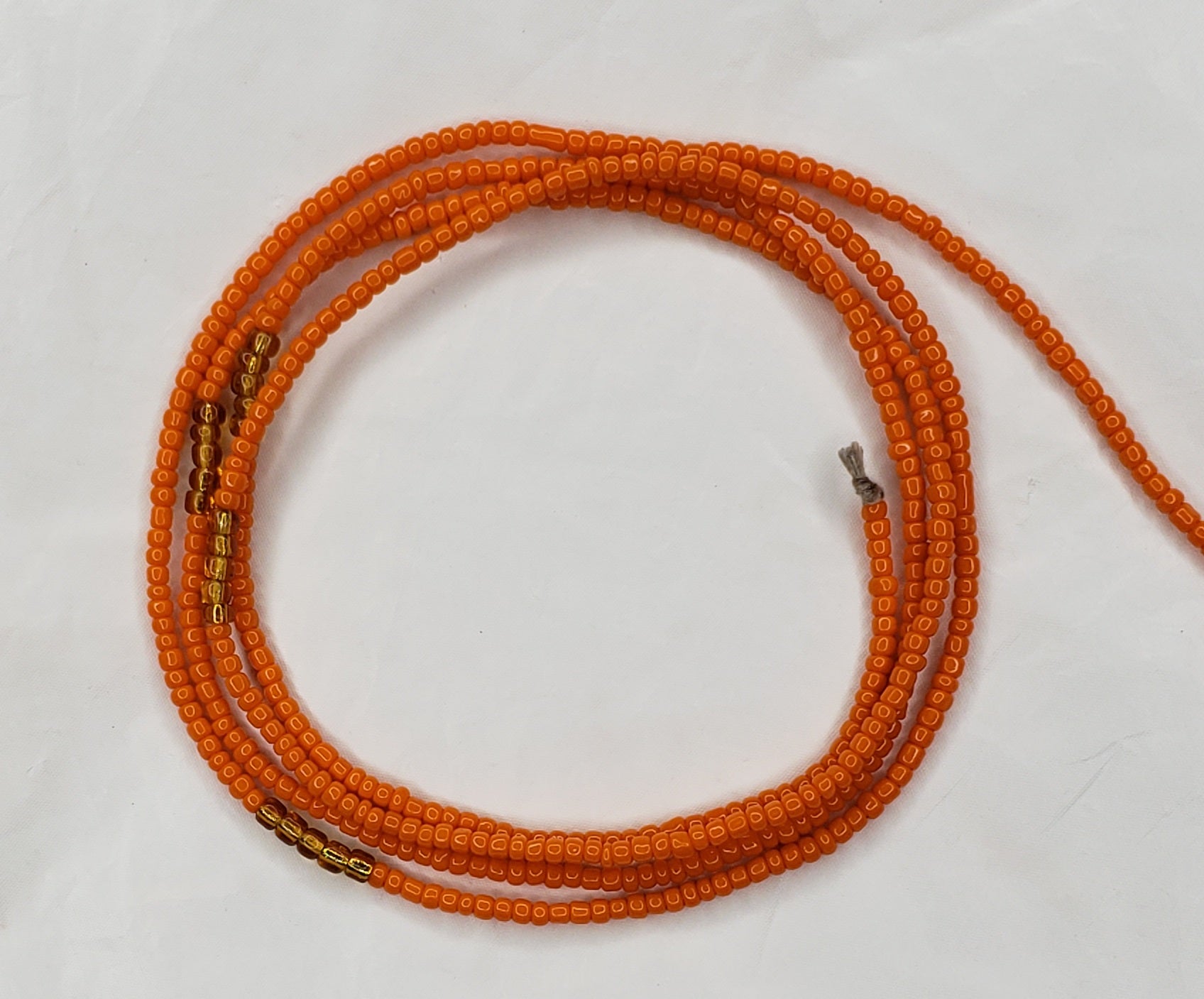 Orange & Brown Waist Beads