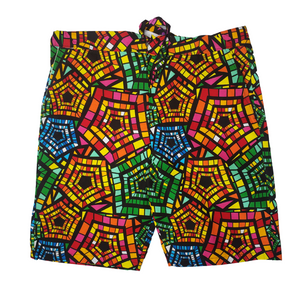 Ankara print shorts